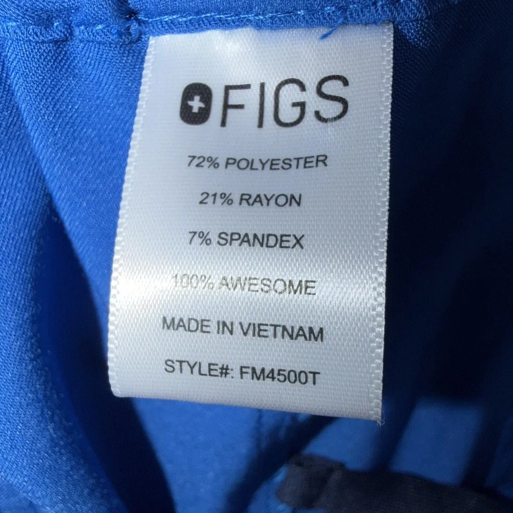 Figs Pisco Scrub Pants Men Size Med  Tall Royal Blue FM4500T Medical Work RN 33